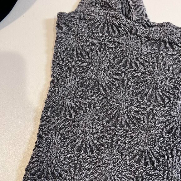 free people gray black love letter tank size medium - Picture 6 of 7